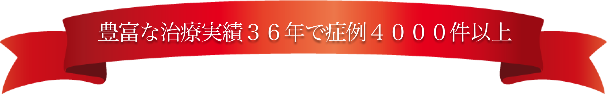 豊富な治療実績32年間で4000件以上